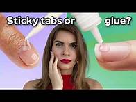 Video thumbnail for I tried PRESS ON Nails with Glue vs Sticky Tabs for 21 DAYS