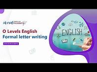 Video thumbnail for A Comprehensive Guide to Formal Letter Writing in O Level English