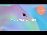 Video thumbnail for Eleven Plus English Exam Tips and Tricks