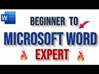 Video thumbnail for How to use Microsoft Word (Beginner's guide 2021)