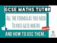 Video thumbnail for All the GCSE Maths Formulas and How to use Them!! | Higher & Foundation | Edexcel, AQA, OCR, WJEC
