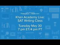Video thumbnail for Khan Academy Live: SAT Writing