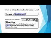 Video thumbnail for Unit 1 October 2023 - AS Chemistry Edexcel - Dr Hanaa Assil