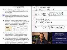 Video thumbnail for Big Ideas Math [IM3]: 1.1 - Modeling with Area (Lecture & Problem Set)