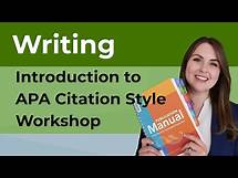 Video thumbnail for Introduction to APA Citation Style Workshop
