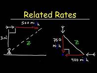 Video thumbnail for Related Rates - Airplane Problems