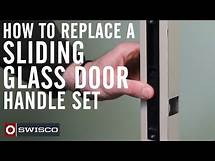 Video thumbnail for How to replace a sliding glass door handle set