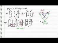 Video thumbnail for Linear Algebra - 4 - Matrix Multiplication