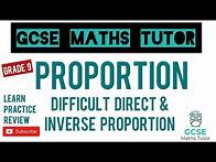 Video thumbnail for The 5 Hardest Direct & Inverse Proportion Exam Style Questions | GCSE Maths Tutor