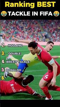 Video thumbnail for RANKING BEST TACKLE IN FIFA 😂 #fifa #eagames #football