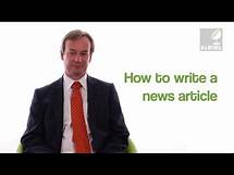 Video thumbnail for How to write news articles - In a nutshell