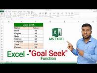 Video thumbnail for How to use Goal Seek Function in Microsoft Excel | Goal Seek in MS Excel