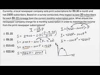 Video thumbnail for Quadratic and exponential word problems — Harder example | Math | SAT | Khan Academy