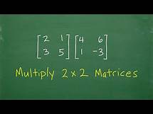Video thumbnail for How to Multiply 2 x 2 MATRICES – step-by-step…