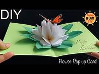 Video thumbnail for HOW TO MAKE FLOWER AND BUTTERFLY POP UP CARD I DIY BIRTHDAY POP UP CARD I EASY DIY TEACHERS DAY CARD