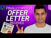 Video thumbnail for I Got My First Job Offer Letter!🔥 | Offer Letter Explained | Full Process, Acceptance, and Tips 2025