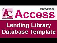 Video thumbnail for Microsoft Access Lending Library Database Template