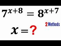 Video thumbnail for Can you solve for X? | (Exponents) | #math #maths