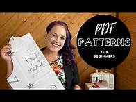 Video thumbnail for PDF Sewing Patterns | How to Download, Print and Assemble For Beginners + FREE PATTERN