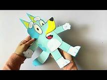 Video thumbnail for Bluey Paper Craft| Bluey DIY| Bluey| How to Make a Paper Bluey Craft Easy