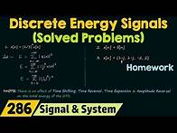 Video thumbnail for Discrete Time Energy Signals (Solved Problems)