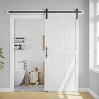 Video thumbnail for Amazon.com: 42 x 80 in Manufactured Paneled Wood Barn Door with Installation Hardware