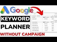 Video thumbnail for How to use Google keyword planner for free 2024 | Use Google keyword planner without a credit card