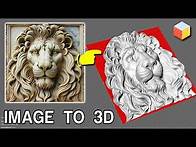 Video thumbnail for Create 3D Relief Sculpture from AI images for CNC ENGRAVING with one click!