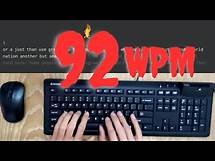 Video thumbnail for 90 wpm - what 90 words per minute typing looks like