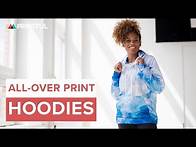Video thumbnail for Custom All-Over Print Hoodies: Printful print-on-demand