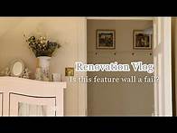 Video thumbnail for 🔨 Budget DIY Farmhouse Feature Wall TRANSFORMATION! | Cosy Cottage Stair Makeover 🏡💛