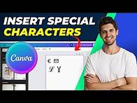 Video thumbnail for How To Insert Special Characters in Canva | Easy Tutorial