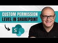 Video thumbnail for How to create a custom permission level in SharePoint Online