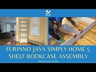 Video thumbnail for Furinno Jaya Simply Home 5 Shelf Bookcase Assembly (Full Step-by-Step Instruction Tutorial Guide)