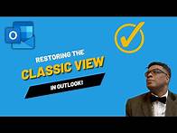 Video thumbnail for Restoring the Classic Outlook View