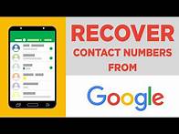 Video thumbnail for How to Restore Deleted Contact Numbers from Google Account/ Gmail Account