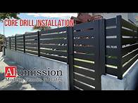Video thumbnail for HOW TO INSTALL AN ALUMINUM FENCE USING A 2" CORE DRILL