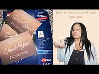 Video thumbnail for How to Print Avery Thank you cards at home + How I use canva to design | Entrepreneur VLOG