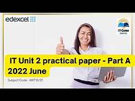 Video thumbnail for Edexcel IAL - AS - Information Technology - Unit 2 - 2022 Summer Past Paper solved!