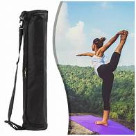 Video thumbnail for Wholesale Portable Custom 600d Polyester Waterproof Drawstring Yoga Gym Mat Storage Bag with Shoulder Strap
