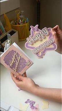 Video thumbnail for How to Make a Birthday Card With Your Cricut - Card Cricut Project - Cricut Paper Project