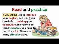Video thumbnail for English Reading Practice and Pronunciation | Improve Your English Level | Reading Comprehension