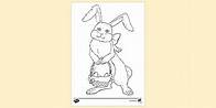Video thumbnail for Printable Easter Bunny Colouring Page