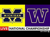 Video thumbnail for Michigan vs. Washington Live Streaming Scoreboard, Highlights: 2024 CFP Championship Game On ESPN