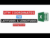 Video thumbnail for Convert UTM to Decimal Degrees /Latitude Longitude with Excel