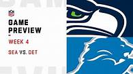 Video thumbnail for Seahawks vs. Lions preview | Week 4