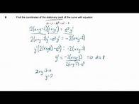 Video thumbnail for AQA A Level Maths, Paper 2 (Pure and Mechanics), 2018