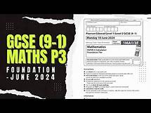 Video thumbnail for GCSE Maths Edexcel (9-1) June 2024 Foundation Paper 3 Exam Walkthrough | 1MA1/3F