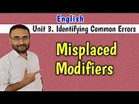 Video thumbnail for Misplaced Modifiers (Common Errors in writing) English 3110002 GTU |BE 1st year | sem 2 and 1