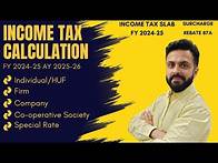 Video thumbnail for 📢 Income Tax Slab FY 24-25| Income Tax Calculator| Income Tax Return FY 2024-25